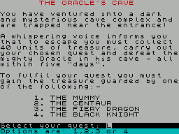 Oracle's Cave, The (1984)(Doric Computer Services)